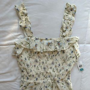 NWT Old Navy Floral Spring/Summer Blouse With Ruffles Size XS